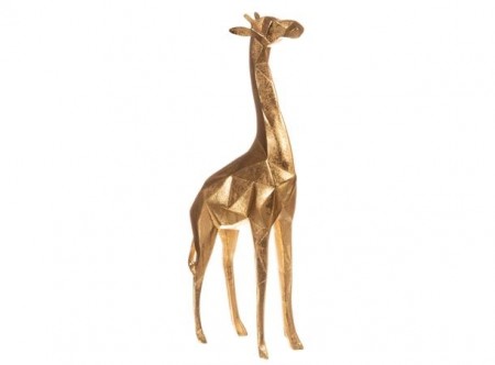 Giraff Stående Kantet 29cm Gull