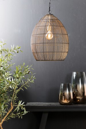 Light & Living Hanging Lamp 40x53cm Meya Black Gold