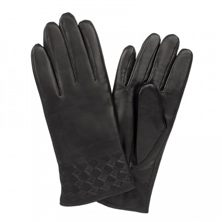 Hansker Lammeskinn Ladies Glove Xx Decor Black 8.5