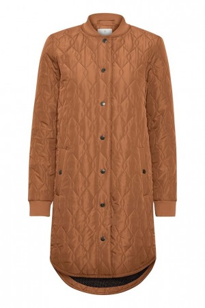 Kaffe Shally Quilted Coat Mustang