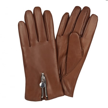 Ladies Glove, Metal Zip, Hairsheep, Wool Lining 07,5