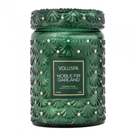 Voluspa Large Jar Candle - Noble Fir Garland