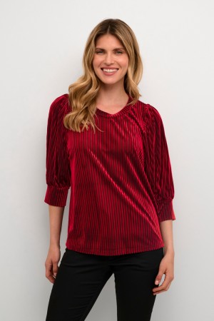 Kaffe Caca Blouse Haute Red