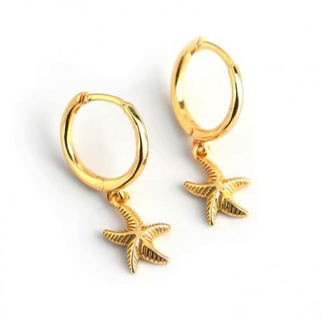 Ella & Pia Starfish Earring 18k Gold 