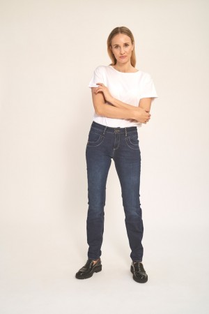 Claire Woman Kim Jeans Long 82cm Dark Denim