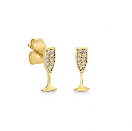 Ella & Pia Champagne Earring 18k Gold