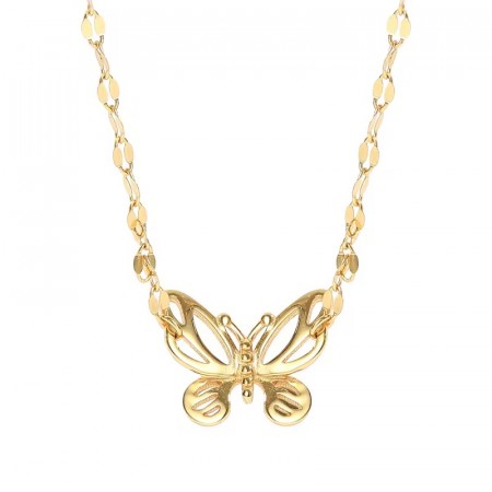 Ella & Pia Marina Butterfly Necklace 18k Gold