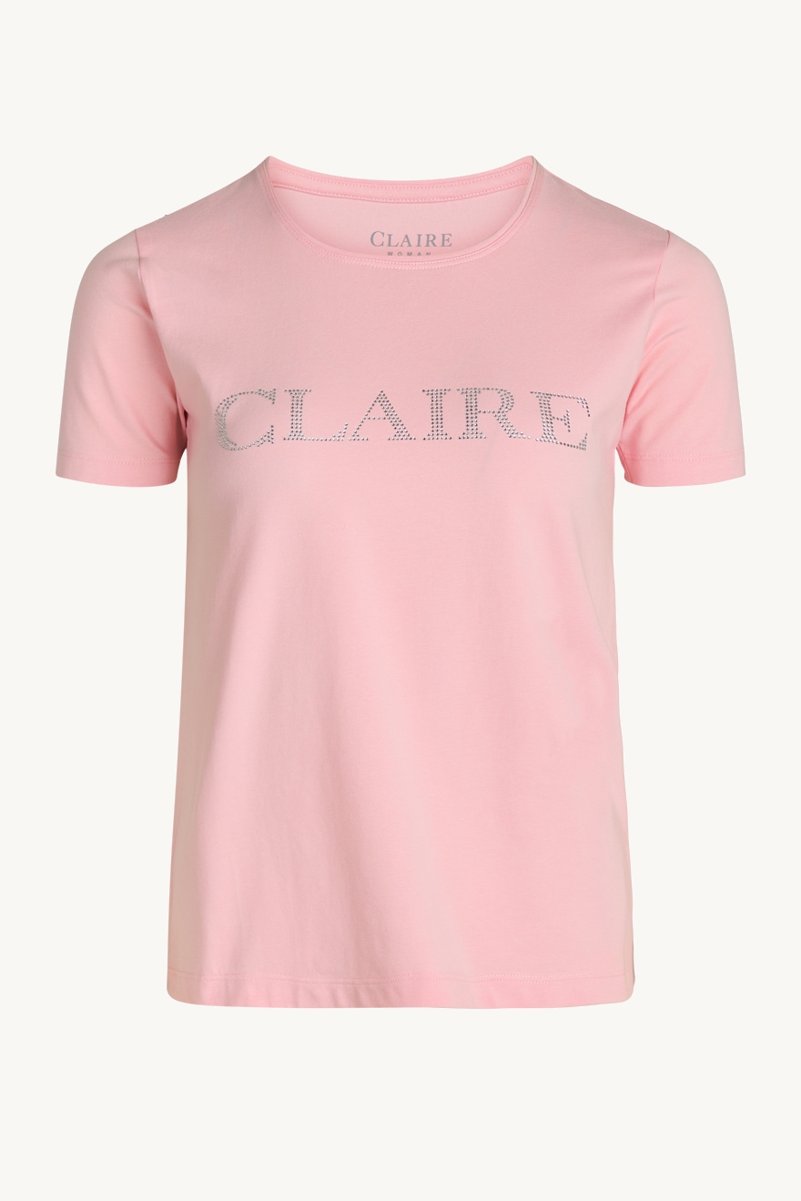 Klassisk t-skjorte med korte ermer og rund hals. Claires logo er på brystet i små similisten. Claire basic.
95% Cotton 5% Elastane
