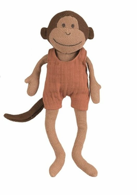 En strikket ape i bomull med linklær i herlige naturfarger fra Egmont Toys. Paulo er et perfekt kosedyr for alle aldre! 8.5X32