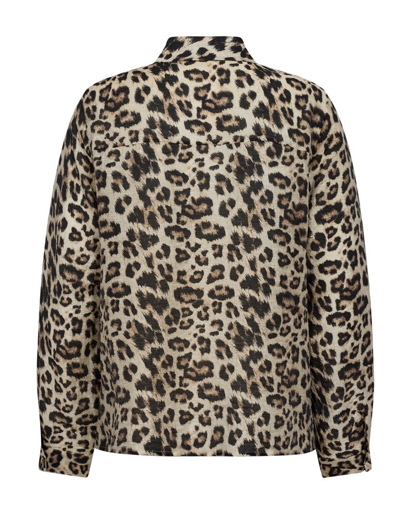 Flott skjortejakke fra Freequent med trendy leopard print. 
68% Lyocell
17% Polyamide
15% Linen