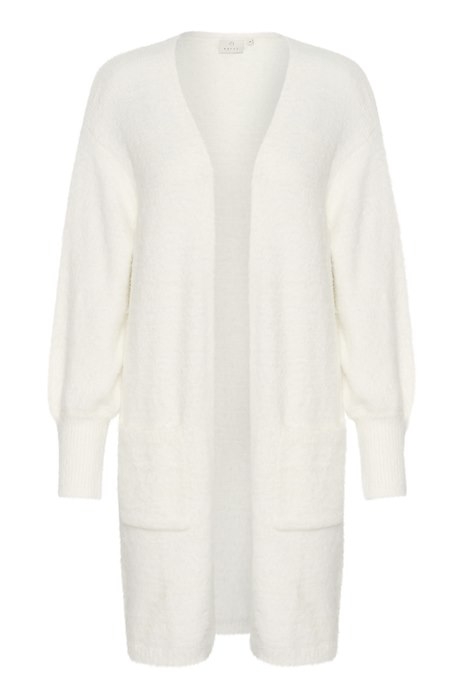 Deilig fluffy cardigan fra Kaffe. Sammensetning: 62 % nylon, 14 % akryl, 10 % polyester, 6 % alpakka, 6 % ull, 2 % elastan
Passform: Løs passform Lange ermer over kne