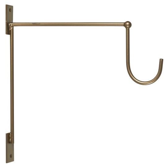 Krok som kan holde en lanterne eller hengeplante feks. Veggholderen måler H: 25 D: 23,5cm og er laget av metall. 